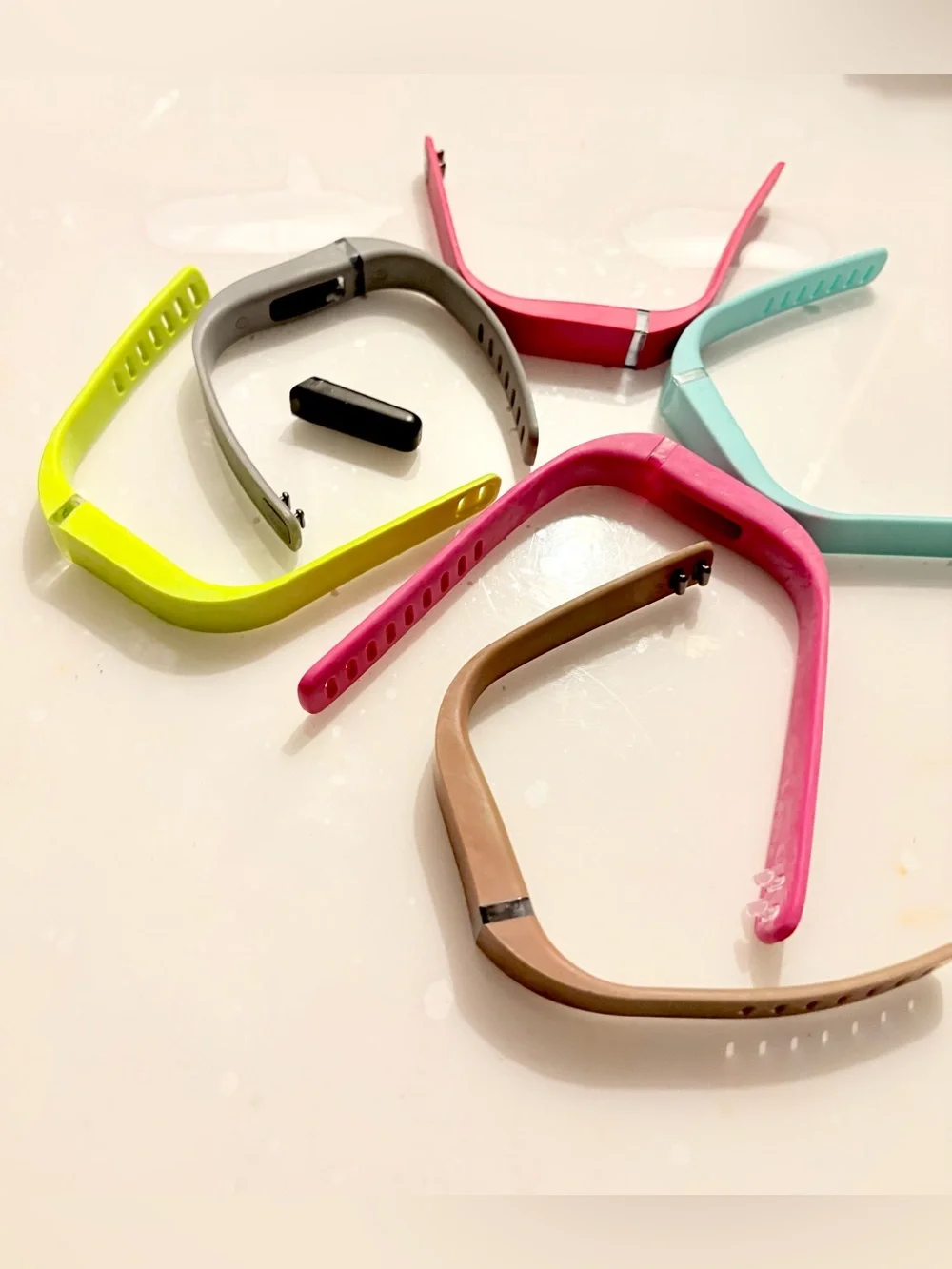6 Replacement Silicone Bands for Fitness Tracker - Includes the Tracker